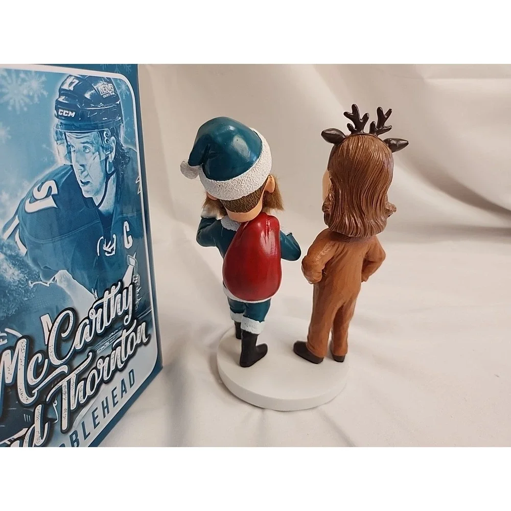 San Jose Sharks / ‎ Barracuda John McCarthy And Joe Thornton Bobblehead SGA RARE